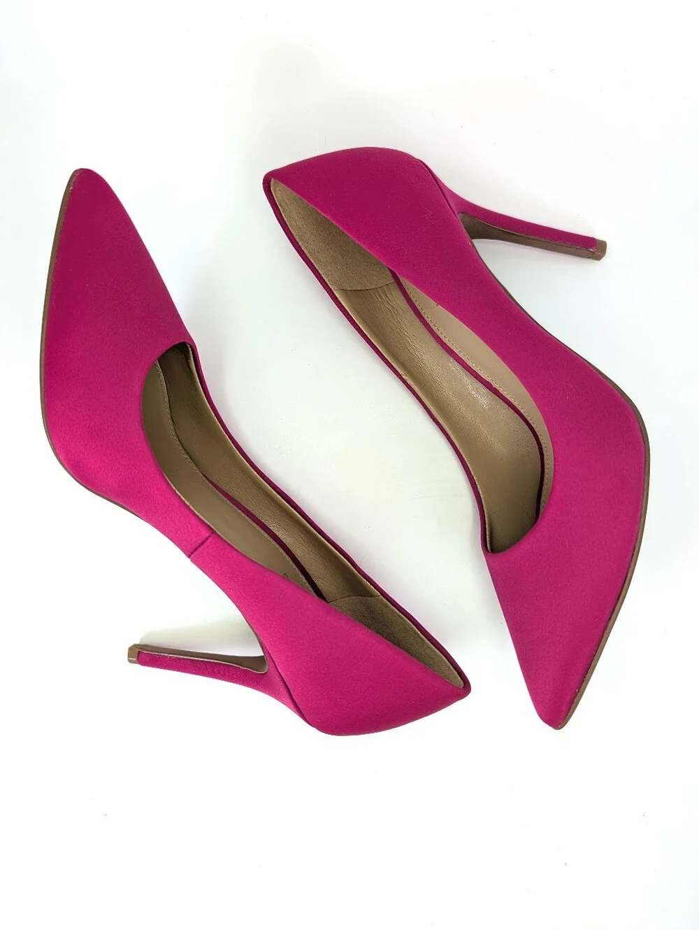 Michael By Michael Kors Hot Pink Stiletto Pump Heels  Pointy Toe Fushia Size 6